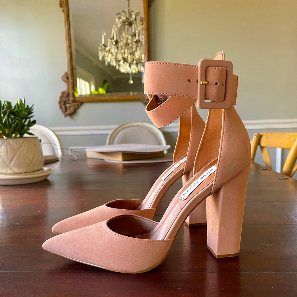 Steve Madden Ankle Strap Block Heel - image 1